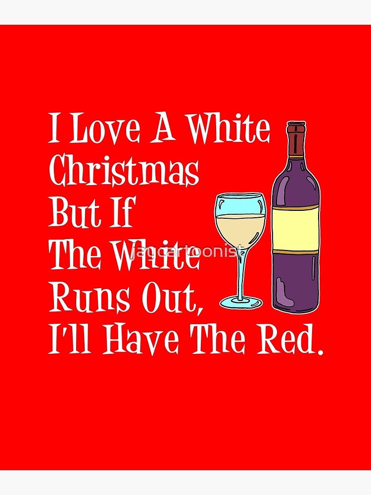 Wine Glass - White Christmas