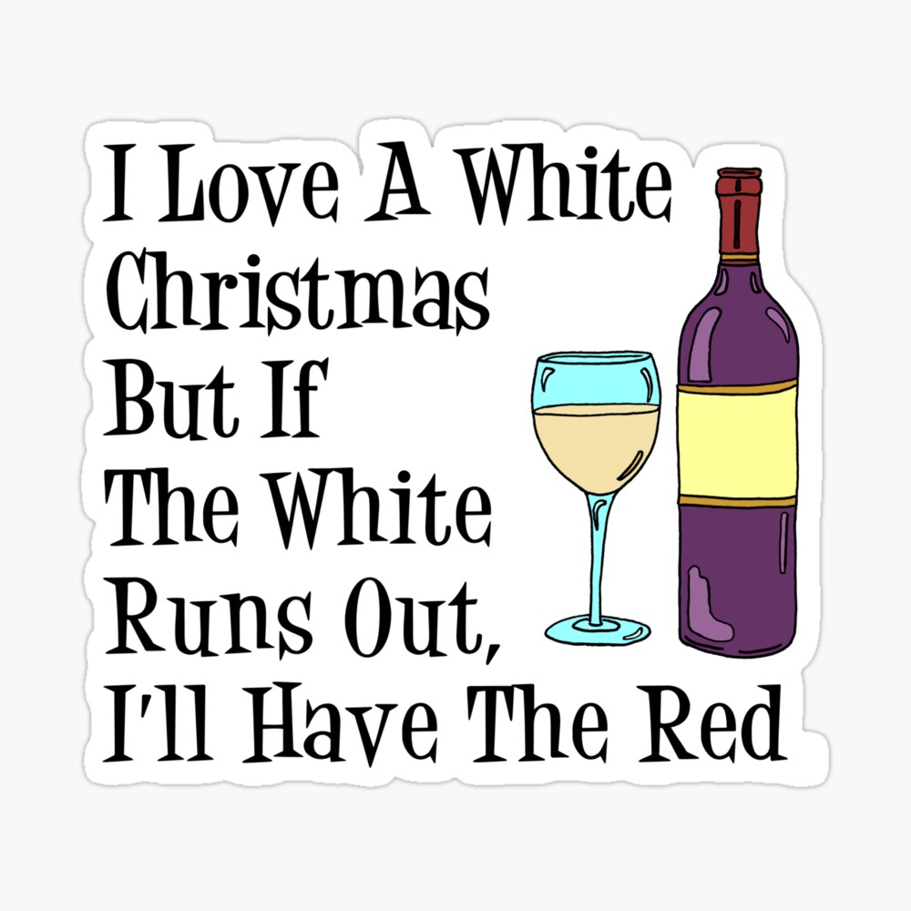 White Christmas Wine Tumbler - Fun Love Designs