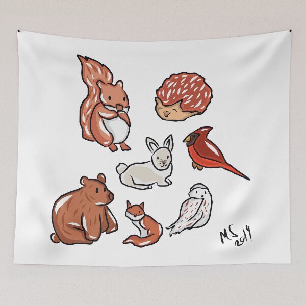 Item preview, Winter Animals Sticker Pack designed and sold by Thedisc0panda.