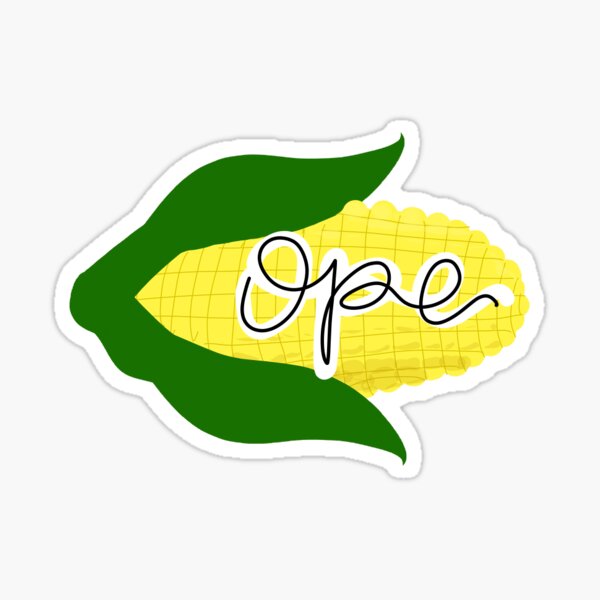 Ope of Corn Sticker