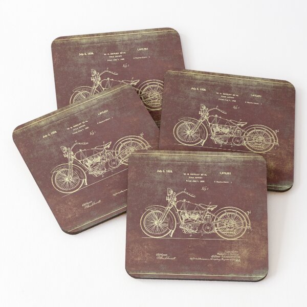 Item preview, Motorcycle Patent Drawing designed and sold by AmairaPhotoArt.