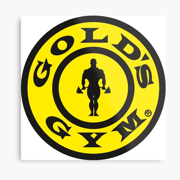 Gold's Gym Impression métallique