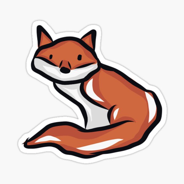 Winter fox individual sticker Sticker