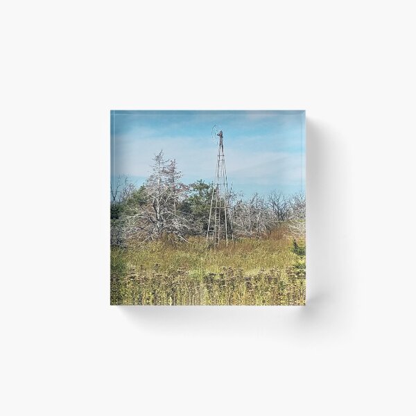 Item preview, Abandoned Windmill on the Prairie designed and sold by bellaura.