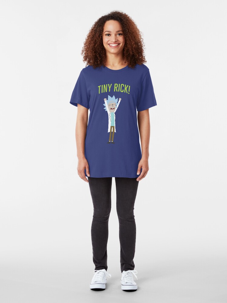 Alternate view of Tiny Rick! Slim Fit T-Shirt