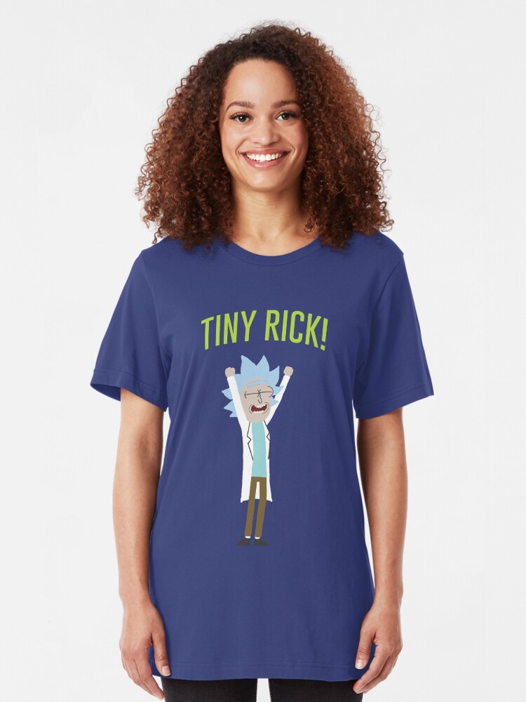 Alternate view of Tiny Rick! Slim Fit T-Shirt