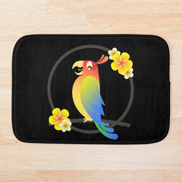 Item preview, Tiki Birds - Rainbow on Black designed and sold by drxgonfly.