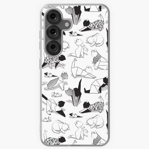 Item preview, Origami kitten friends // white background coloring paper cats designed and sold by SelmaCardoso.
