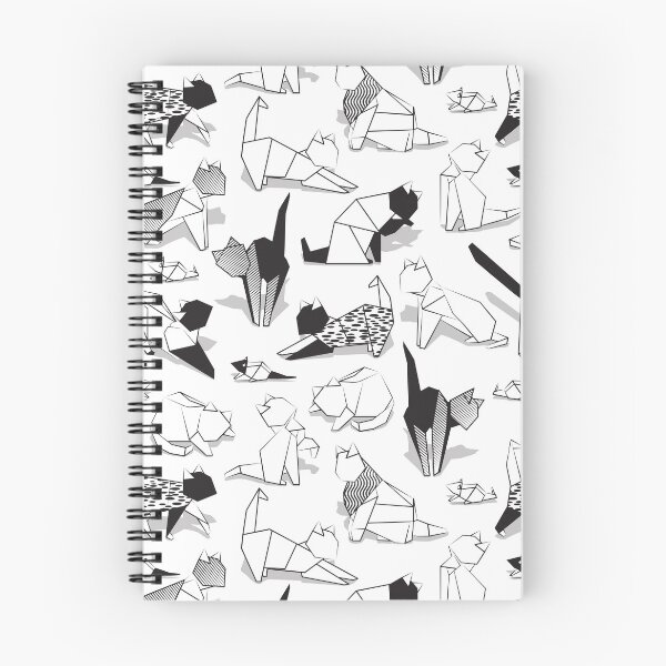 Item preview, Origami kitten friends // white background coloring paper cats designed and sold by SelmaCardoso.