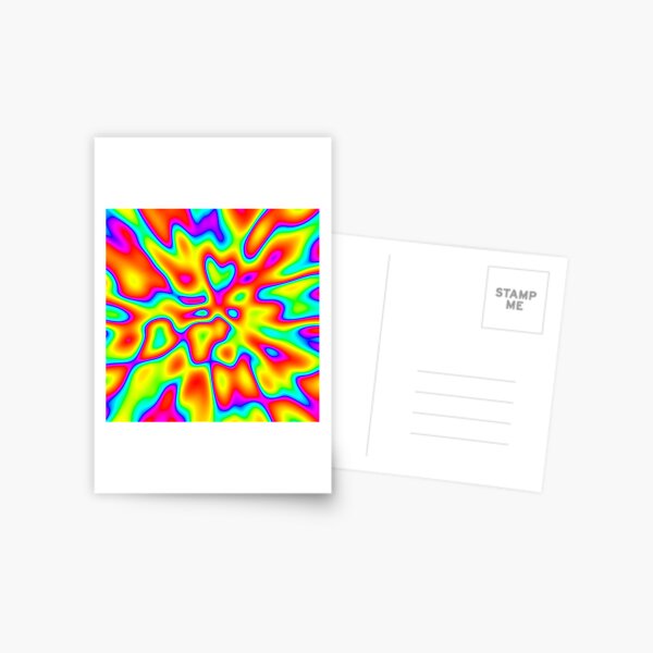 Abstract random colors #2 Postcard