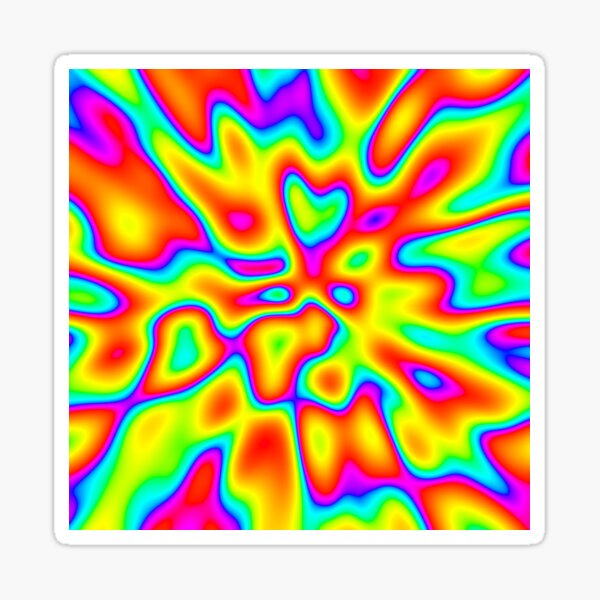 Abstract random colors #2 Sticker