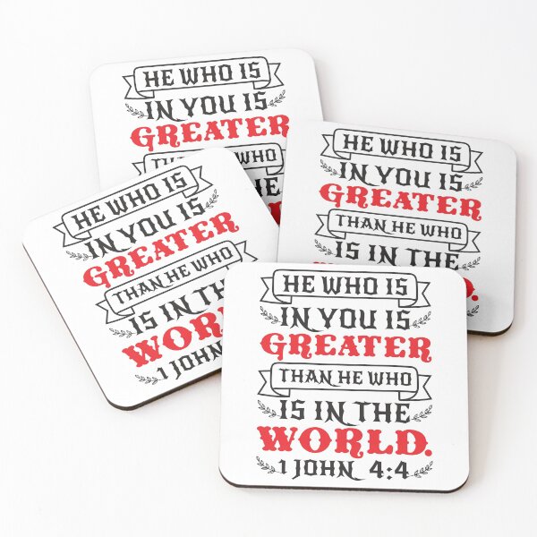 Item preview, 1 John 4:4 designed and sold by plushism.