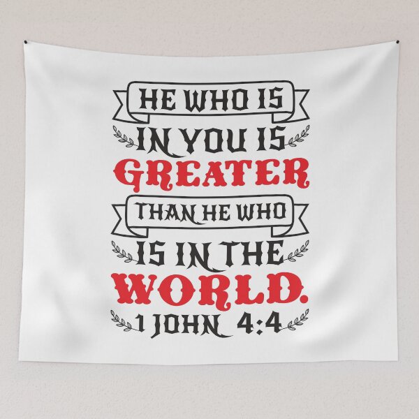 Item preview, 1 John 4:4 designed and sold by plushism.