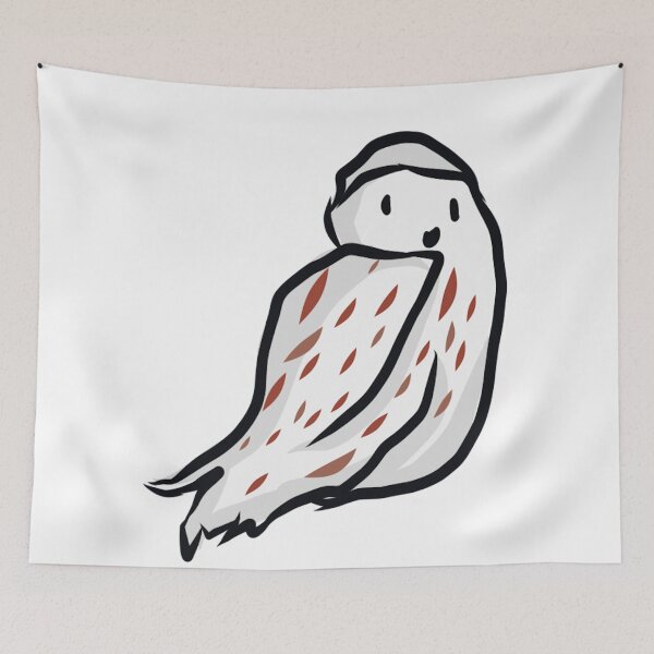 Item preview, Winter snowy owl individual sticker designed and sold by Thedisc0panda.