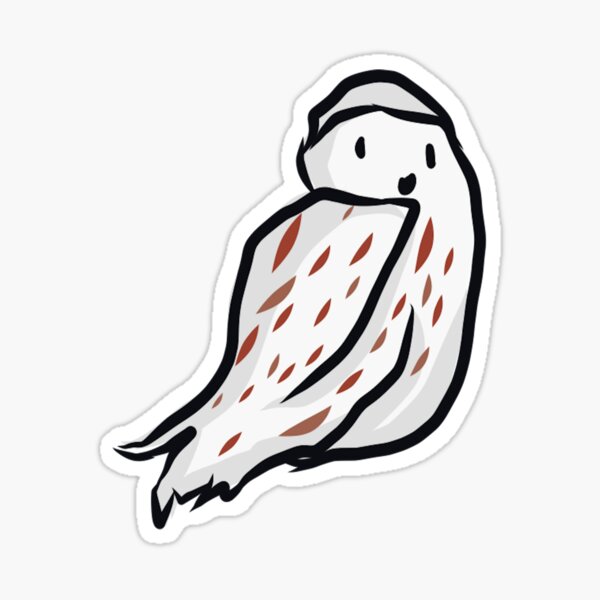 Winter snowy owl individual sticker Sticker
