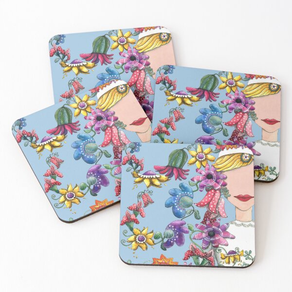 Item preview, I Love the Flower Girl (Blue) designed and sold by ShelleyYlstArt.