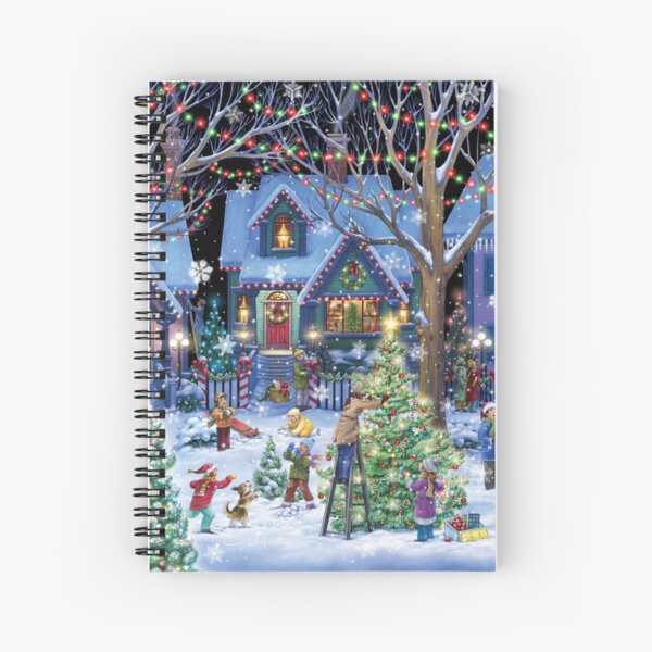 Decorating for Christmas Spiral Notebook