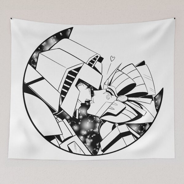 Item preview, Starscream and Windblade - black and white designed and sold by btfly009.