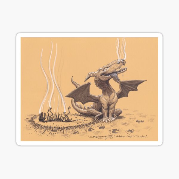 Dragon, man's most faithful friend Sticker