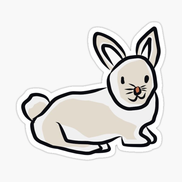 Winter Rabbit individual sticker Sticker