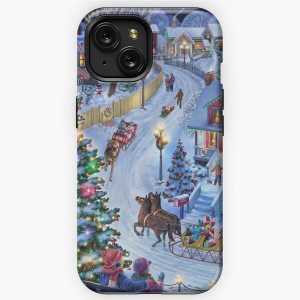  iPhone 14 Plus Snowman Carrot Nose Blue Hat and Scarf Winter  Snow Case : Cell Phones & Accessories