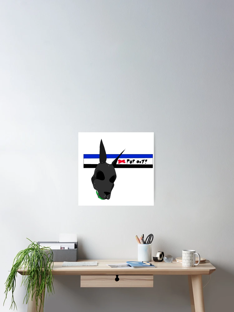 Thumbnail 2 of 3, Poster, Pup Out! designed and sold by Razzookie.