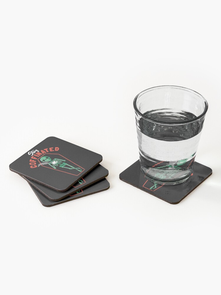 Alternate view of Stay Coffinated Coasters (Set of 4)