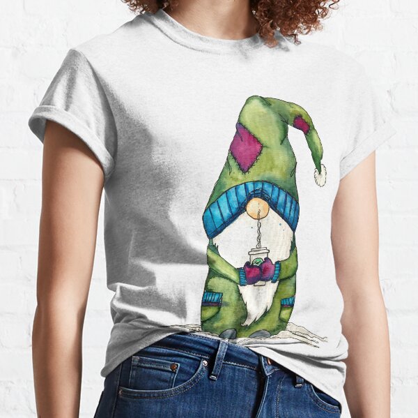 Little Gnome With Coffee Classic T-Shirt