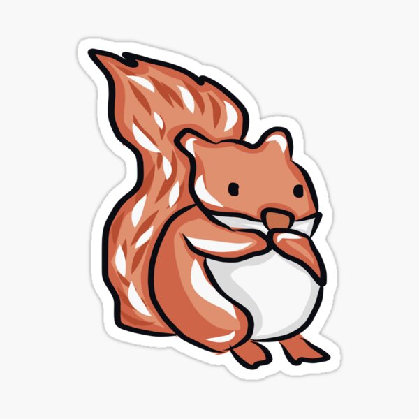 Winter squirrel individual sticker Sticker