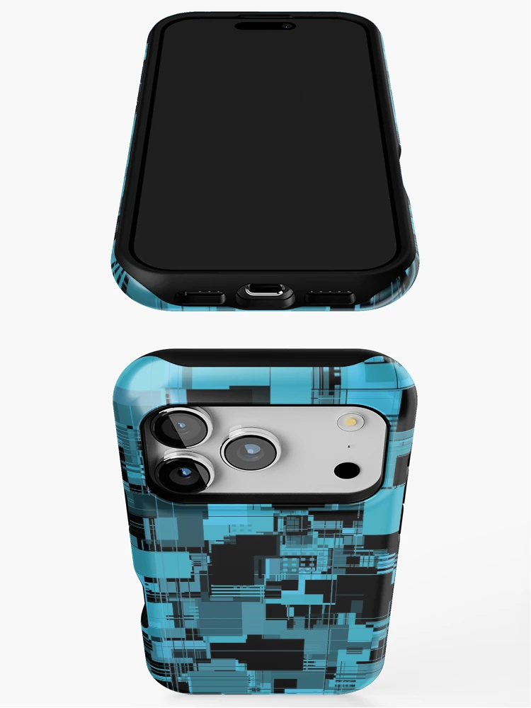 Thumbnail 3 of 4, iPhone Case, Random Shapes Abstract Pattern designed and sold by Lyle Hatch.