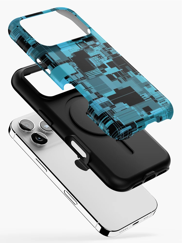 Thumbnail 2 of 4, iPhone Case, Random Shapes Abstract Pattern designed and sold by Lyle Hatch.