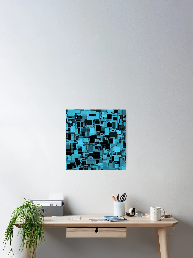 Thumbnail 2 of 3, Poster, Random Shapes Abstract Pattern designed and sold by Lyle Hatch.