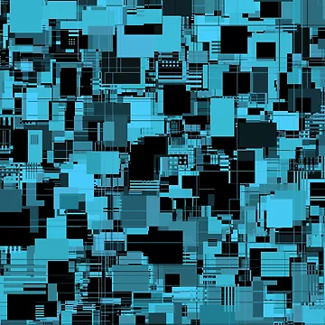 Artwork thumbnail, Random Shapes Abstract Pattern by Lyle Hatch