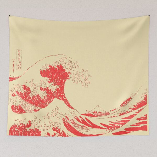 Item preview, Copy of The Great Wave Off Kanagawa-Red designed and sold by anthonylonder.