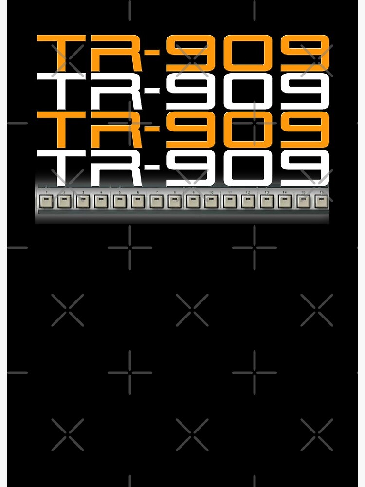 Roland Tr 909 Drum Machine Art Board Print For Sale By Rick Turner Redbubble