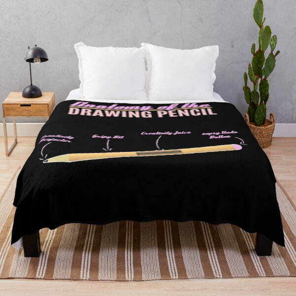 Item preview, Anatomy of the drawing pencil funny tee designed and sold by Kam-designs.