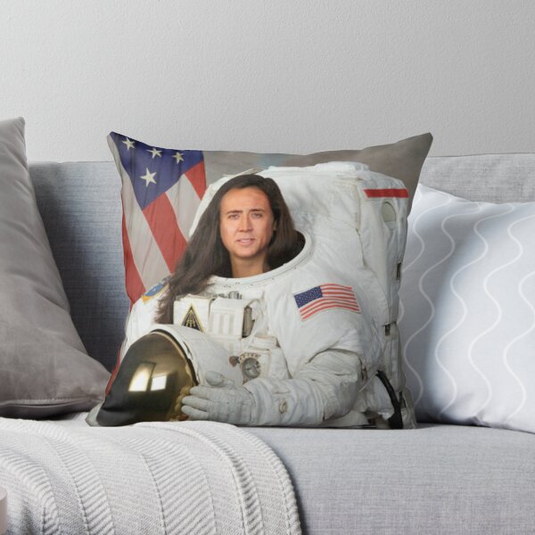 Nicolas cage Throw Pillow