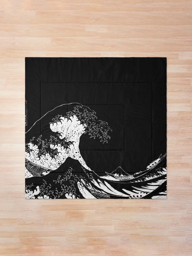 Alternate view of Copy of The Great Wave Off Kanagawa-White Comforter