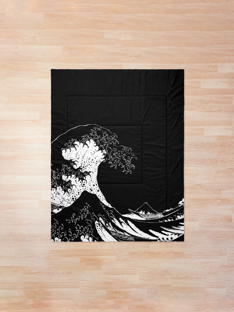 Alternate view of Copy of The Great Wave Off Kanagawa-White Comforter