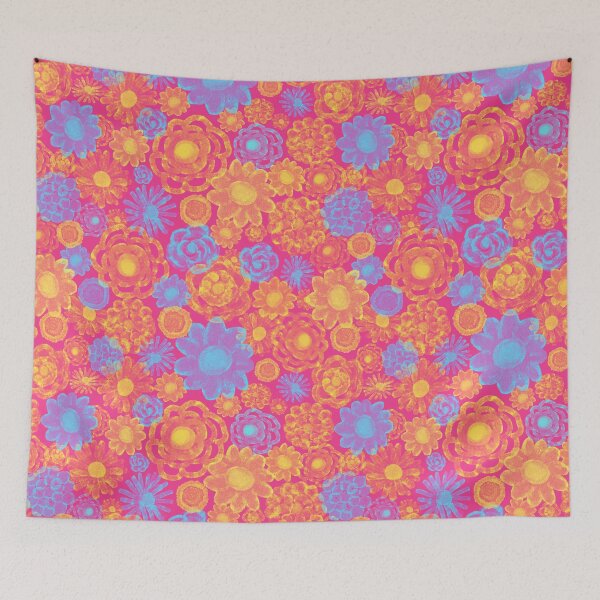Item preview, Vivid Watercolor Flower Blossoms Pattern designed and sold by awiec.