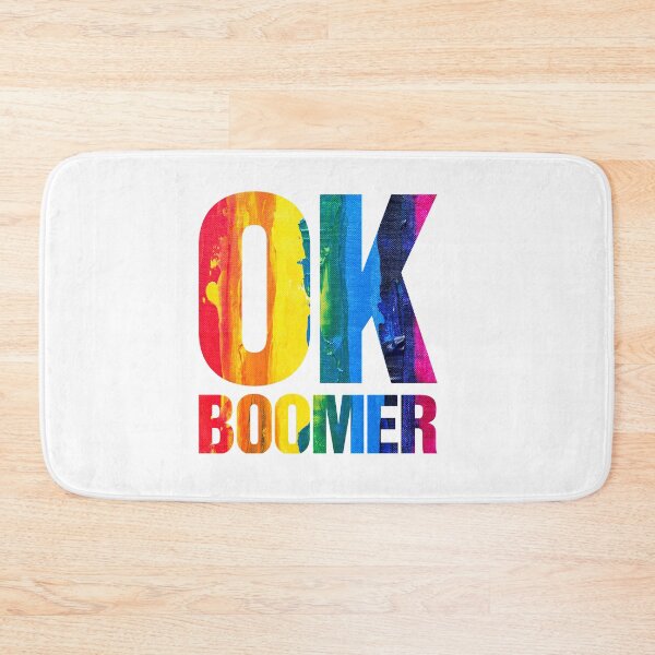 Item preview, OK Boomer Rainbow Paint Slogan designed and sold by thetshirtworks.