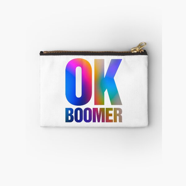 Item preview, OK Boomer Neon Rainbow Slogan designed and sold by thetshirtworks.