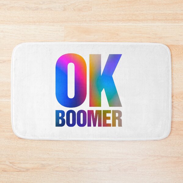 Item preview, OK Boomer Neon Rainbow Slogan designed and sold by thetshirtworks.
