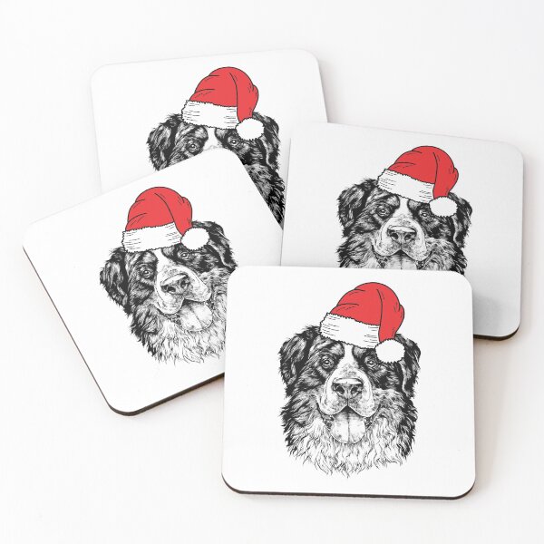 Item preview, Christmas Bernese Mountain Dog Santa Berner Dog Holiday designed and sold by thepawster.
