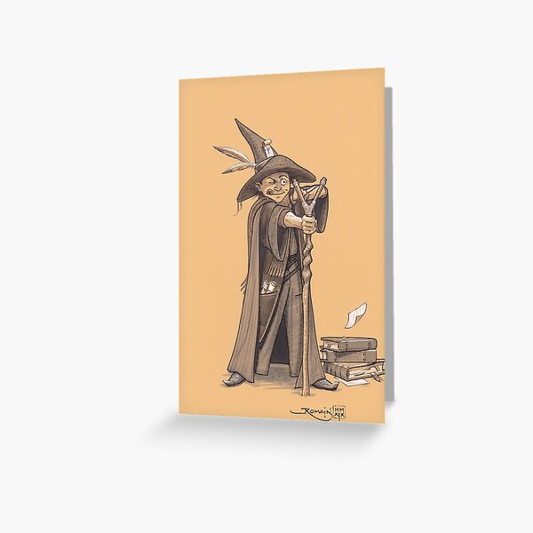 Young rebel wizard Greeting Card