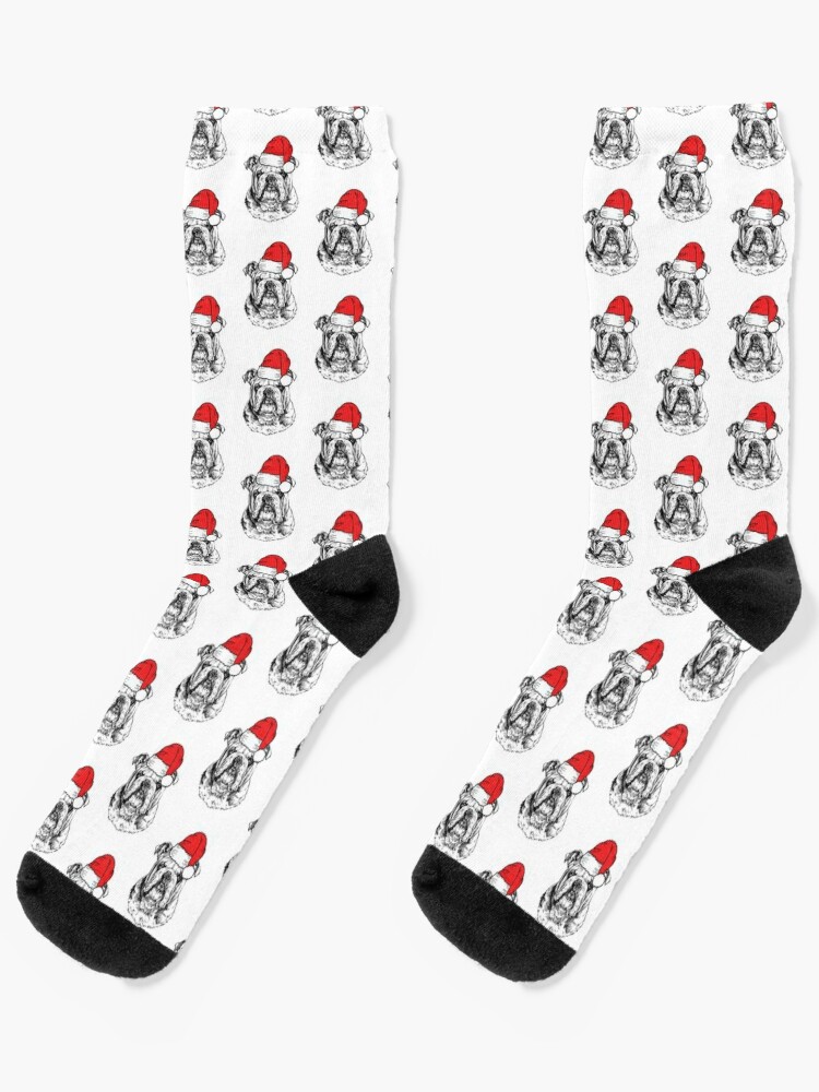 englische Bulldogge english bulldog  Weihnachten christmas Socken socks  38-42