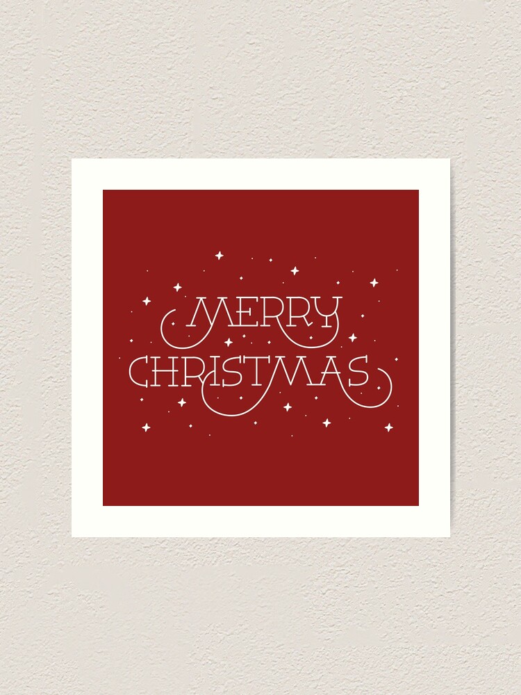 Alternate view of Merry Christmas Art Print
