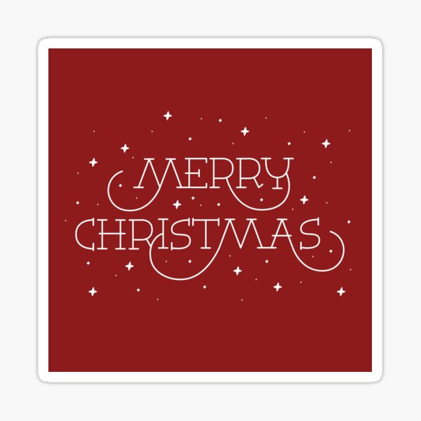Merry Christmas Sticker