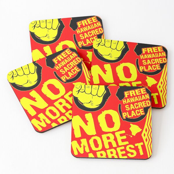 Item preview, Free Hawaiian Sacred Place No More Arrest #KuKiaiMauna designed and sold by RhondaVarner.