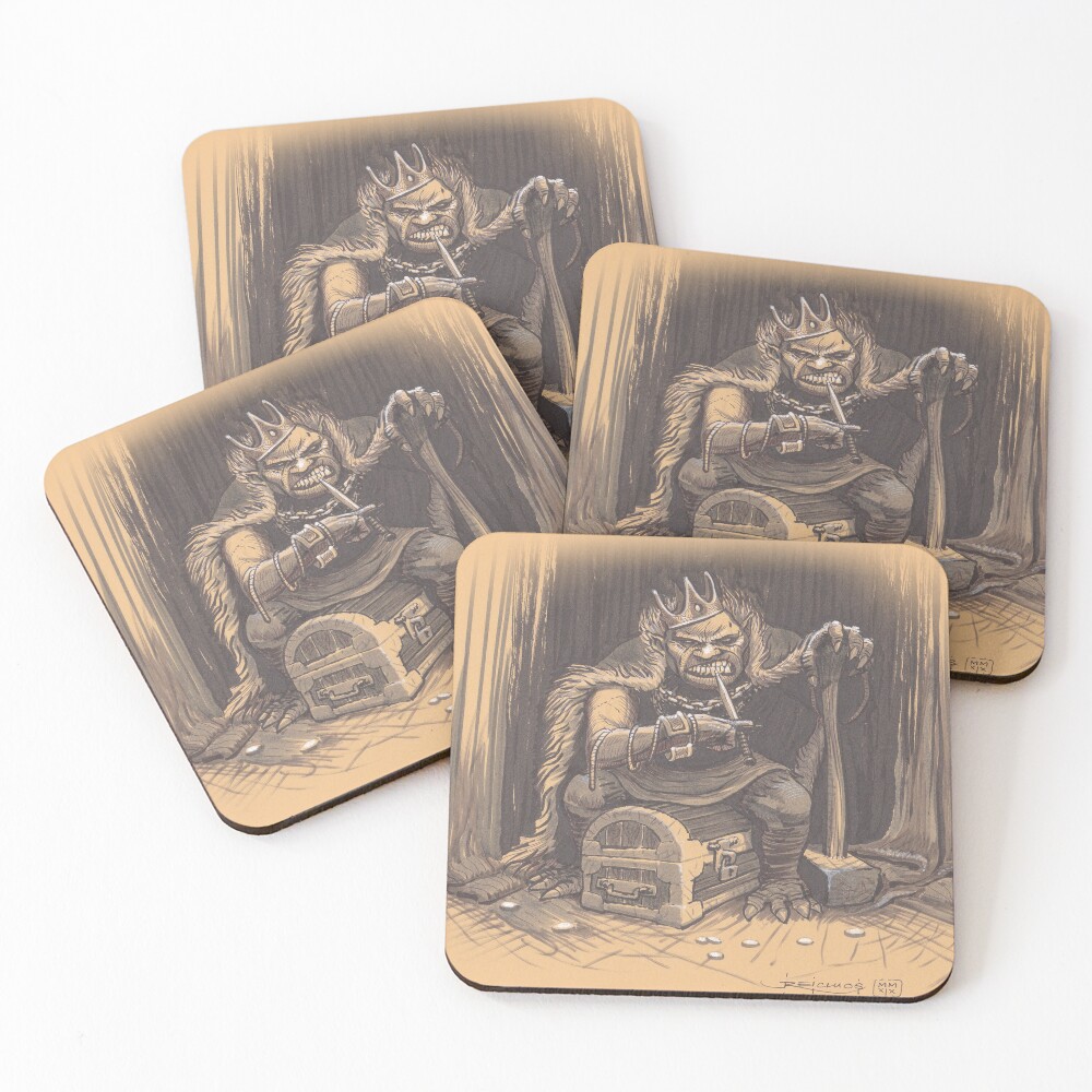 The treasure's guardian Coasters (Set of 4)